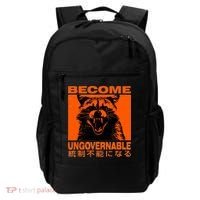 Become Ungovernable Funny Raccoon Japanese Apparel  Backpack thumb 0