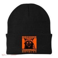 Become Ungovernable Funny Raccoon Japanese Apparel  Beanie thumb 0