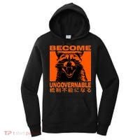 Become Ungovernable Funny Raccoon Japanese Apparel  Women's Hoodie thumb 0