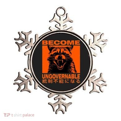 Become Ungovernable Funny Raccoon Japanese Apparel  Ornament