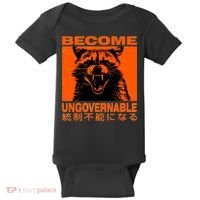 Become Ungovernable Funny Raccoon Japanese Apparel  Baby Bodysuit thumb 0
