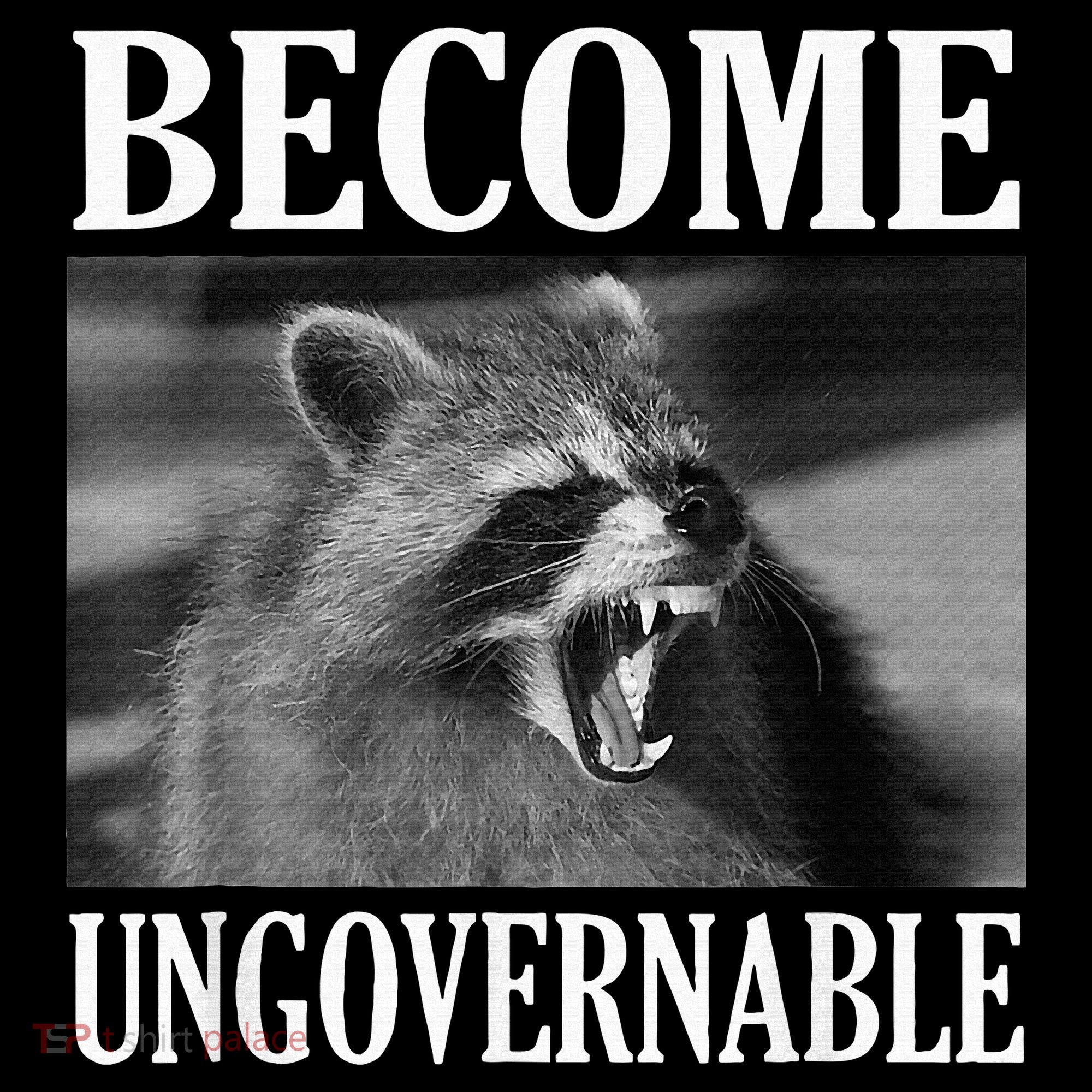 Become Ungovernable Funny Raccoon Face Meme Ornament