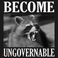 Become Ungovernable Funny Raccoon Face Meme Visor thumb 3