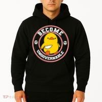 Become Ungovernable Funny Duck Knife Funny Duck Meme Quote  Hoodie thumb 2