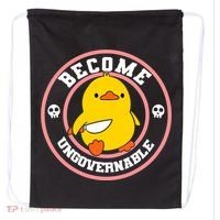 Become Ungovernable Funny Duck Knife Funny Duck Meme Quote  Drawstring Bag thumb 0