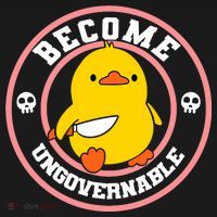 Become Ungovernable Funny Duck Knife Funny Duck Meme Quote  Women's Hoodie thumb 2