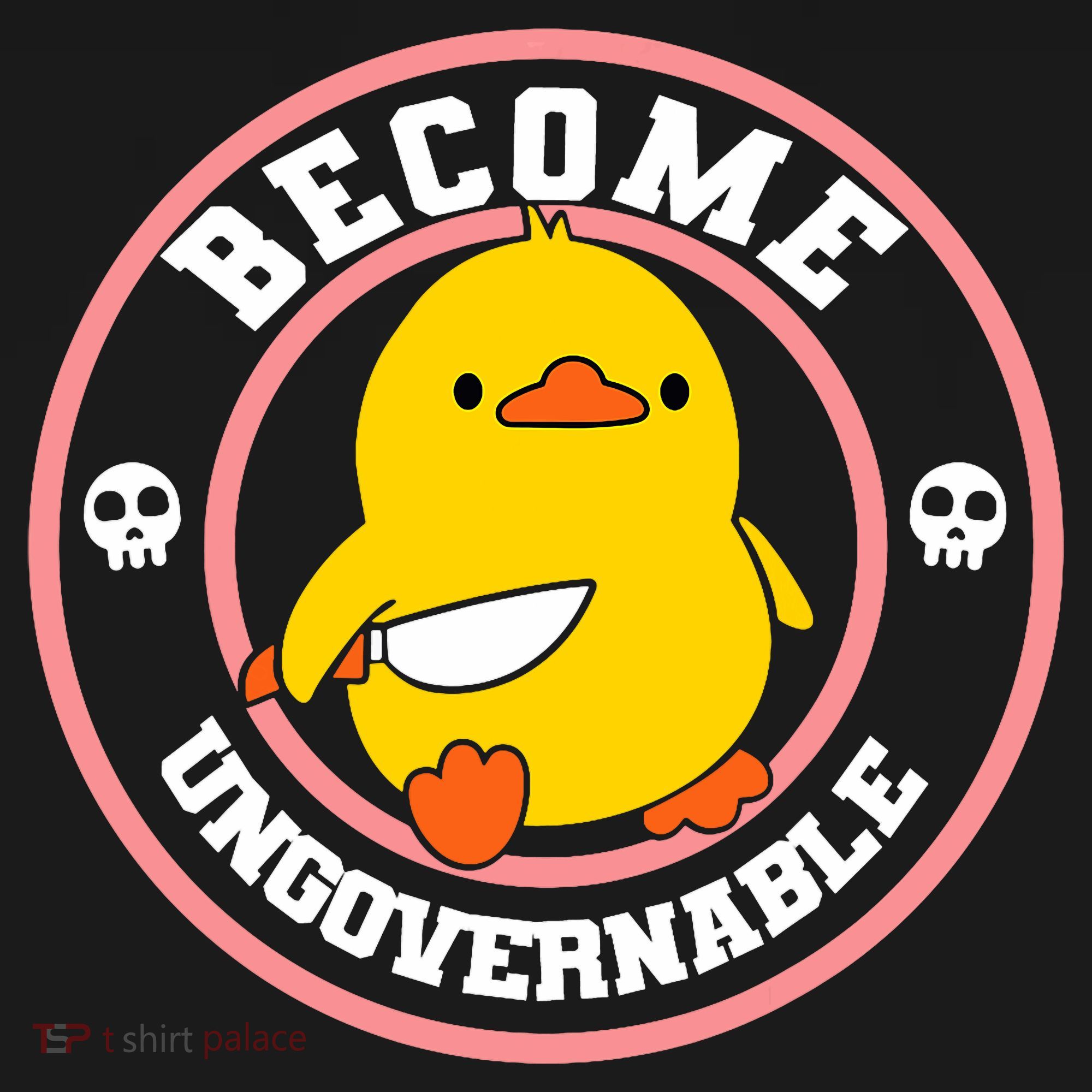 Become Ungovernable Funny Duck Knife Funny Duck Meme Quote  Women's Tank Top