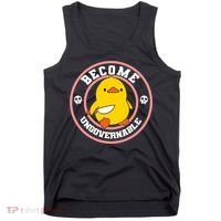 Become Ungovernable Funny Duck Knife Funny Duck Meme Quote  Tank Top thumb 0