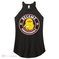 Become Ungovernable Funny Duck Knife Funny Duck Meme Quote  Women's Perfect Tri Rocker Tank thumb 0