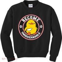 Become Ungovernable Funny Duck Knife Funny Duck Meme Quote  Kids Sweatshirt thumb 0