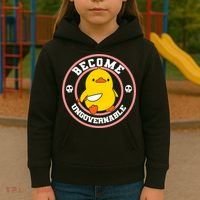 Become Ungovernable Funny Duck Knife Funny Duck Meme Quote  Kids Hoodie thumb 3