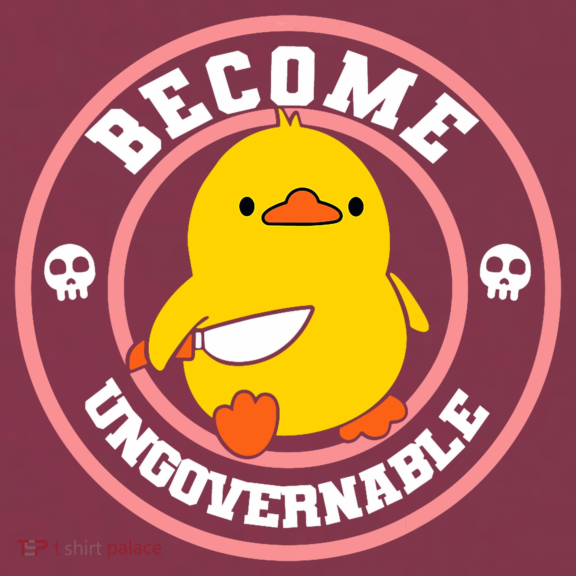 Become Ungovernable Funny Duck Knife Funny Duck Meme Quote  16oz Travel Tumbler