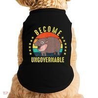 Become Ungovernable Funny Baby Hippo Moo Deng Funny Saying Doggie Tank thumb 0
