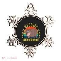 Become Ungovernable Funny Baby Hippo Moo Deng Funny Saying Ornament thumb 0