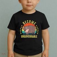 Become Ungovernable Funny Baby Hippo Moo Deng Funny Saying Toddler T-Shirt thumb 2