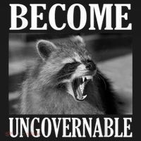Become Ungovernable Funny Raccoon Face Meme Tank Top thumb 6