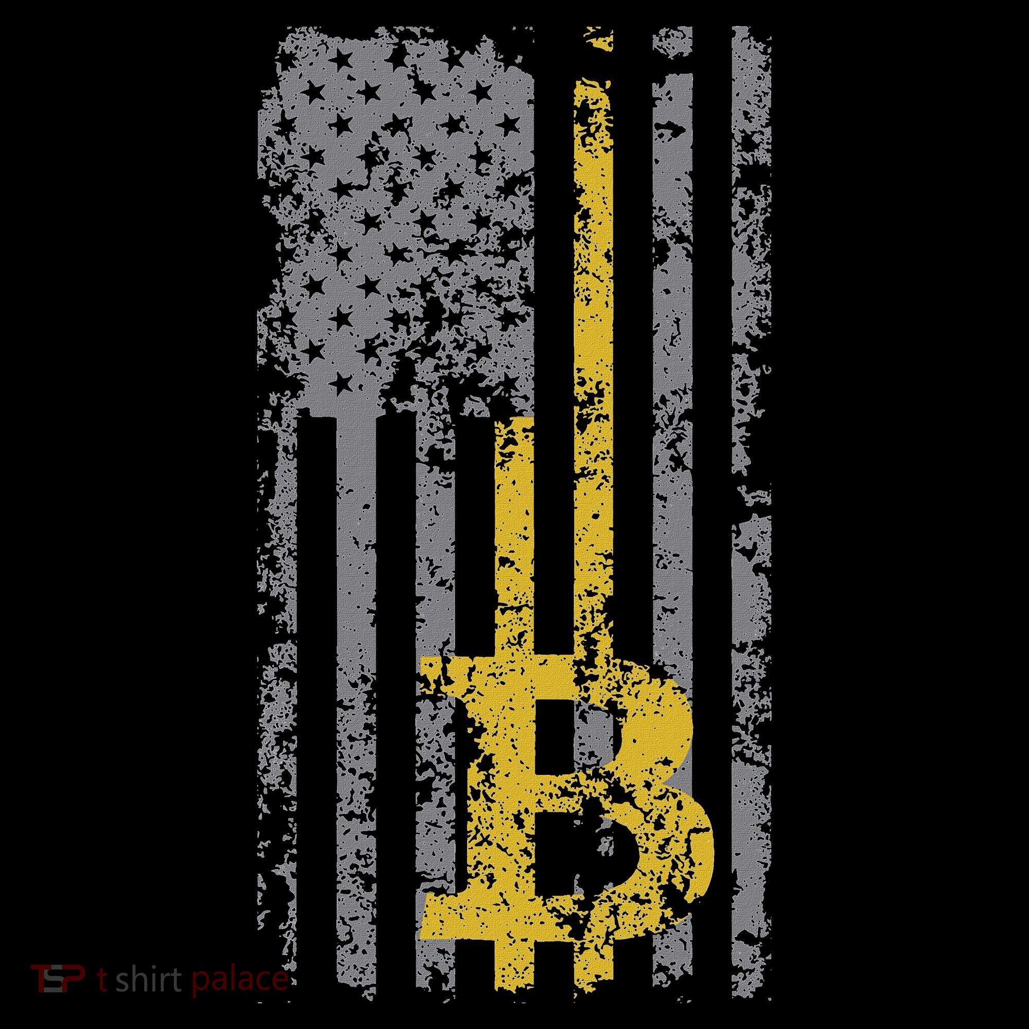 Bitcoin Usa Flag Distressed Digital Currency Lover Coaster