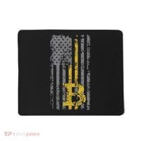 Bitcoin Usa Flag Distressed Digital Currency Lover Mousepad thumb 0