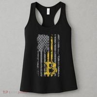 Bitcoin Usa Flag Distressed Digital Currency Lover Women's Tank Top thumb 3