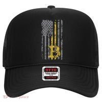 Bitcoin Usa Flag Distressed Digital Currency Lover Hat thumb 0