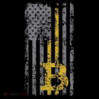 Bitcoin Usa Flag Distressed Digital Currency Lover Women's Long Sleeve Shirt thumb 2