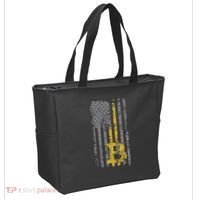 Bitcoin Usa Flag Distressed Digital Currency Lover Tote Bag thumb 2