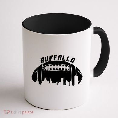 Buffalo Football City Skyline Coffee Mug back