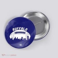 Buffalo Football City Skyline Button thumb 0