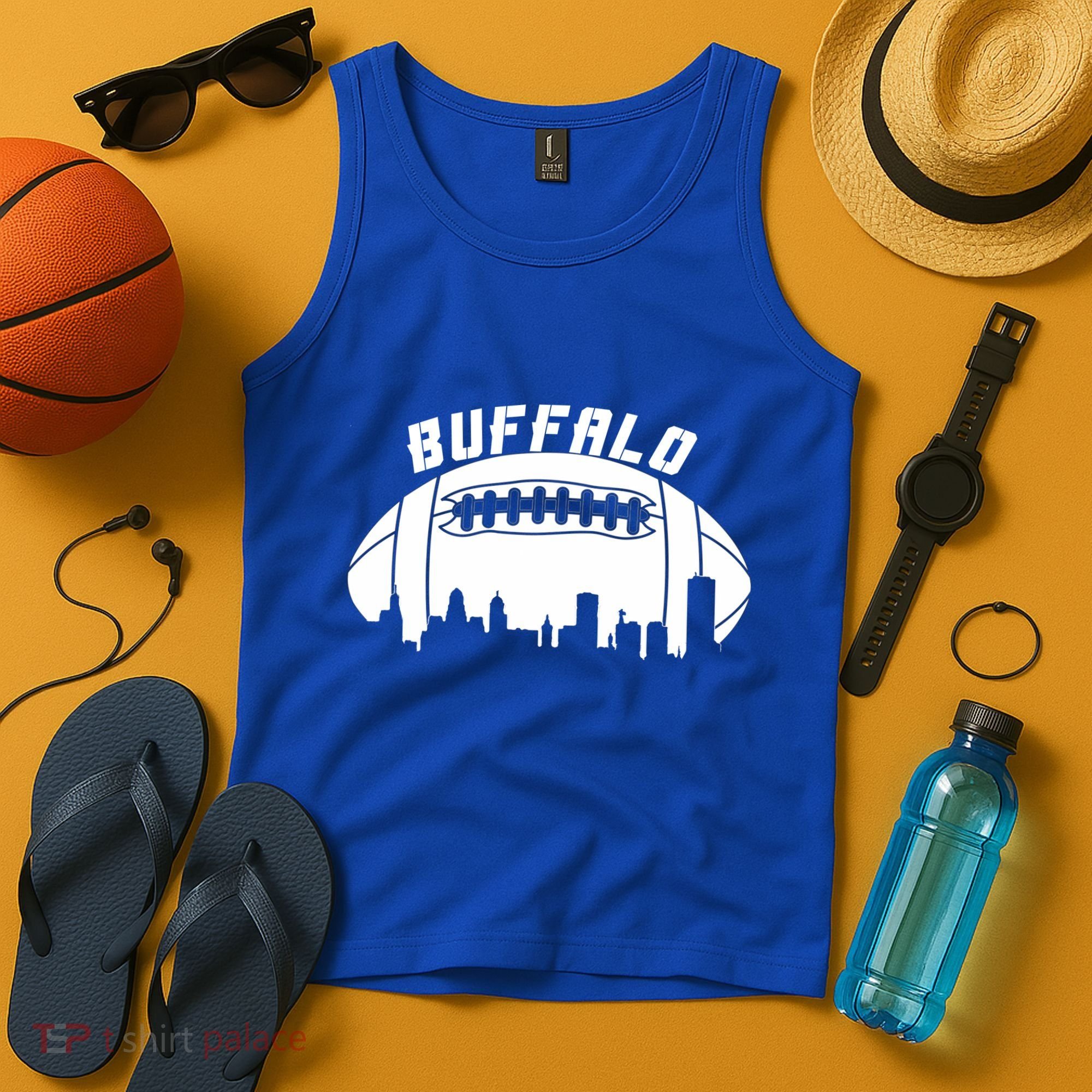 Buffalo Football City Skyline Tank Top