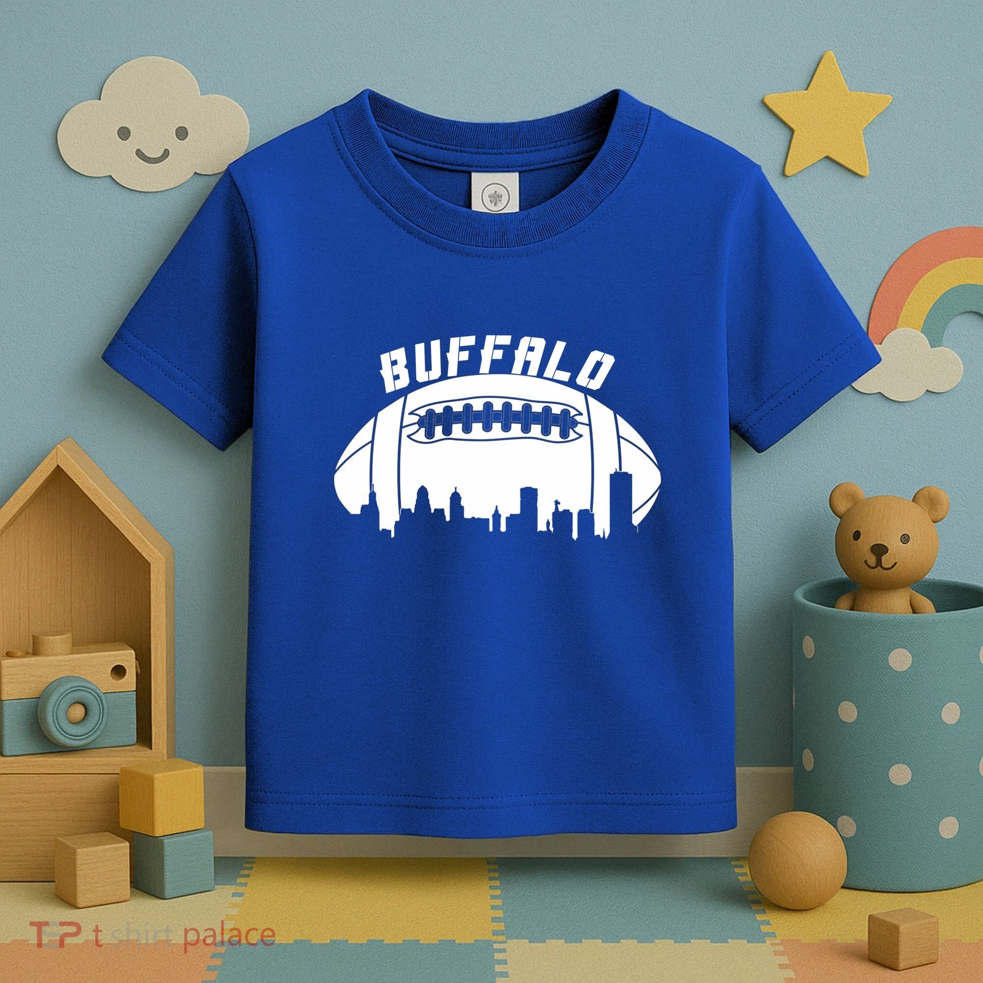 Buffalo Football City Skyline Toddler T-Shirt