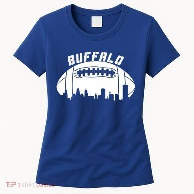 Buffalo Football City Skyline Women's T-Shirt