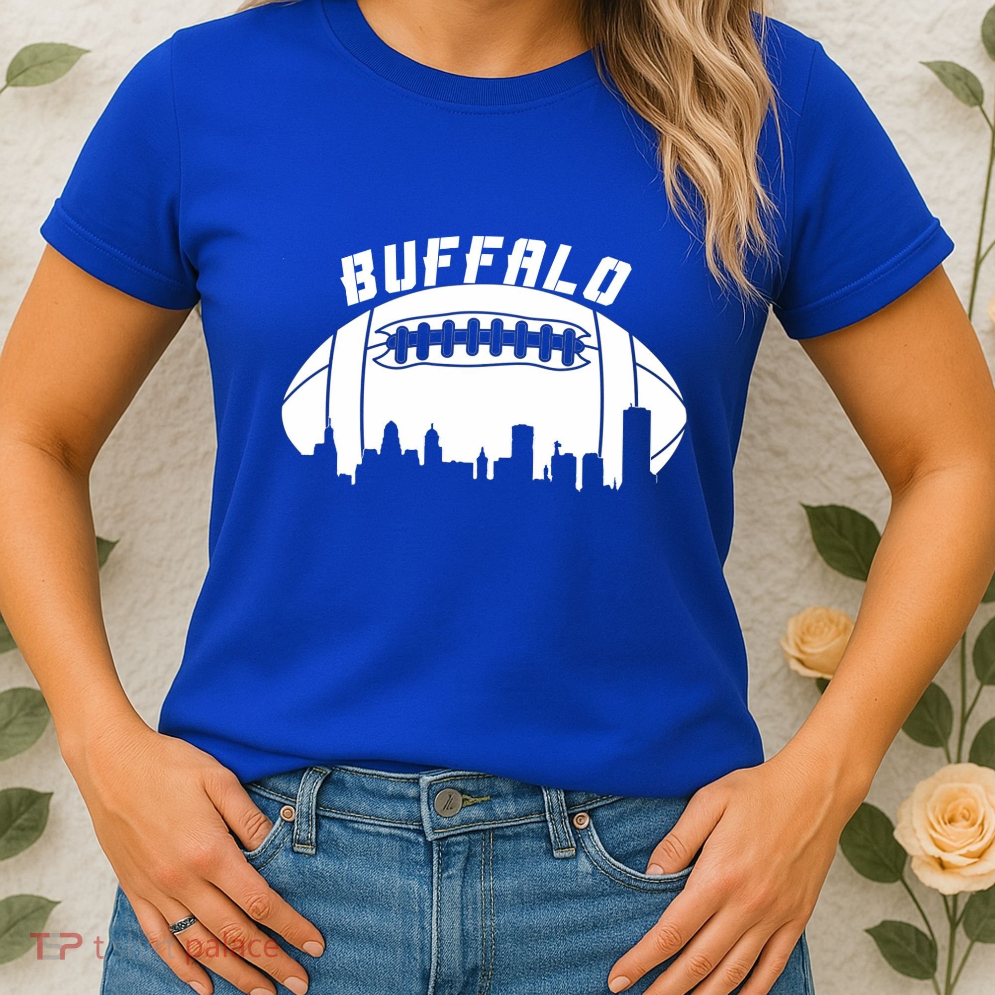 Buffalo Football City Skyline Women's T-Shirt