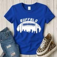 Buffalo Football City Skyline Women's T-Shirt thumb 3