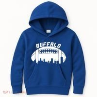 Buffalo Football City Skyline Kids Hoodie thumb 0