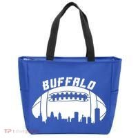 Buffalo Football City Skyline Tote Bag thumb 0