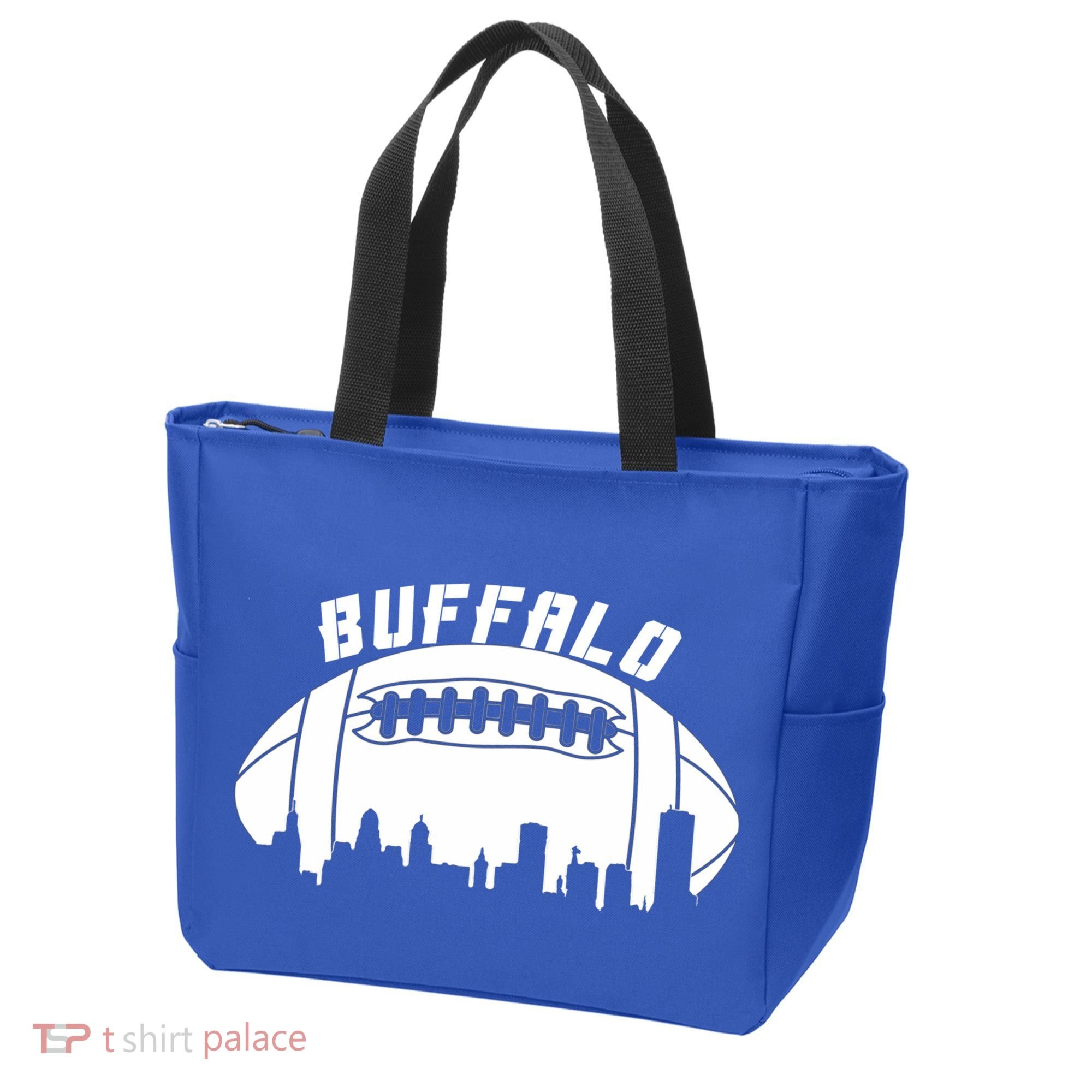 Buffalo Football City Skyline Tote Bag