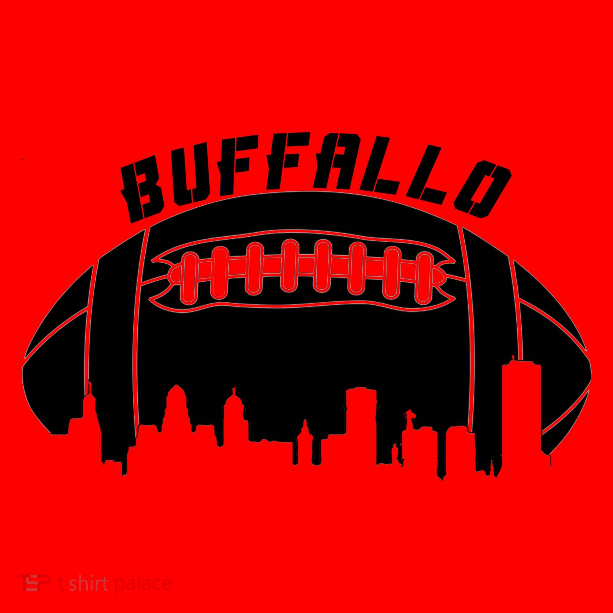 Buffalo Football City Skyline Santa Hat