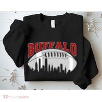 Buffalo Football Fan City Skyline Sweatshirt thumb 2