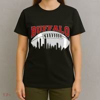 Buffalo Football Fan City Skyline T-Shirt thumb 4