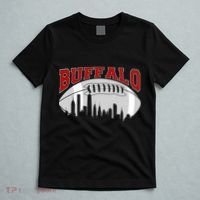 Buffalo Football Fan City Skyline T-Shirt thumb 5