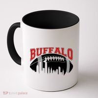 Buffalo Football Fan City Skyline Coffee Mug thumb 0