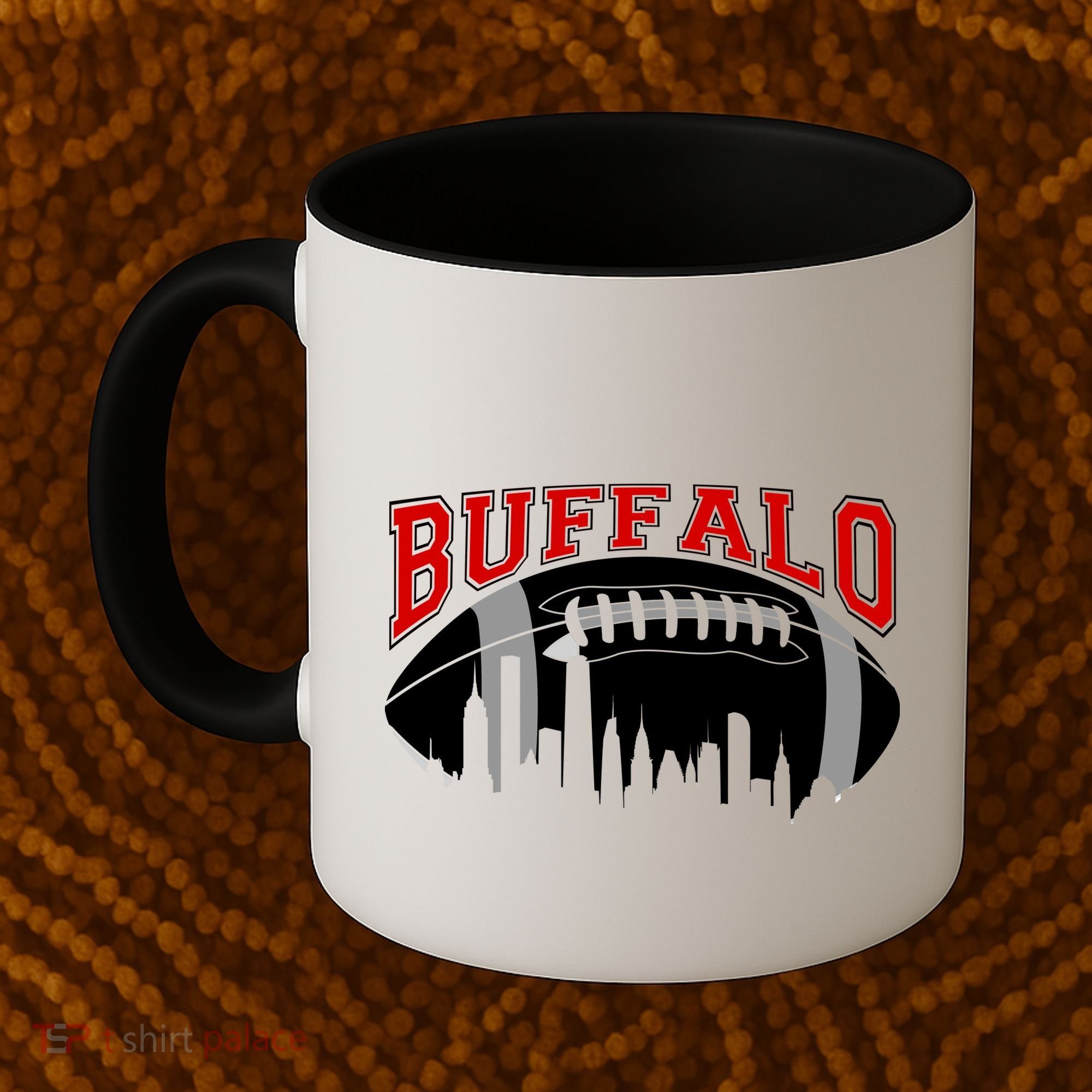 Buffalo Football Fan City Skyline Coffee Mug