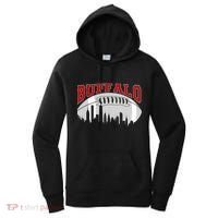 Buffalo Football Fan City Skyline Women's Hoodie thumb 0