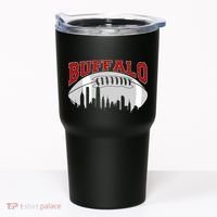 Buffalo Football Fan City Skyline Tumbler thumb 0