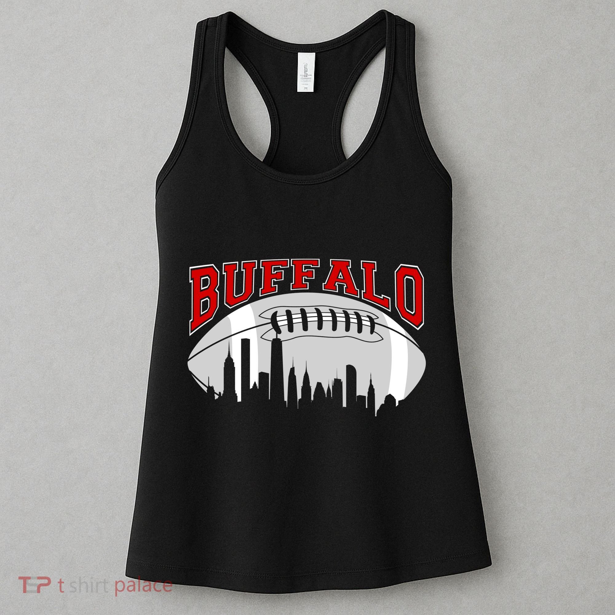 Buffalo Football Fan City Skyline Women's Tank Top