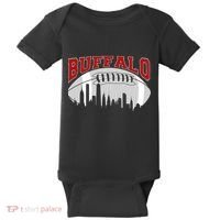 Buffalo Football Fan City Skyline Baby Bodysuit thumb 0