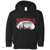 Buffalo Football Fan City Skyline Toddler Hoodie thumb 0