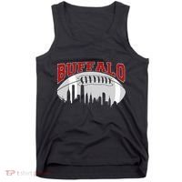 Buffalo Football Fan City Skyline Tank Top thumb 0