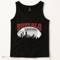 Buffalo Football Fan City Skyline Tank Top thumb 2