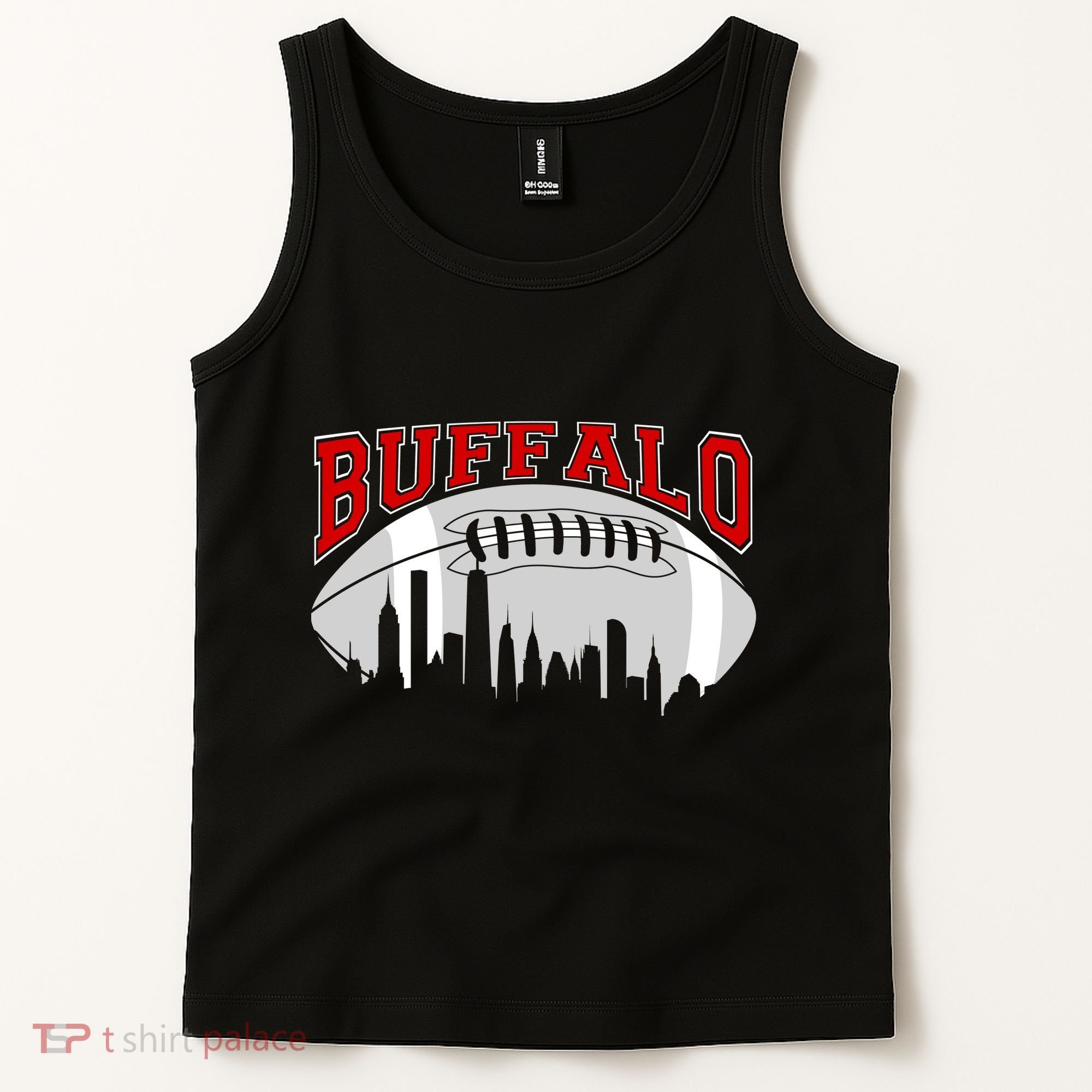 Buffalo Football Fan City Skyline Tank Top